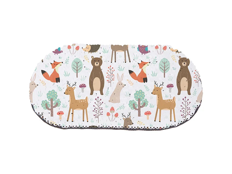 Sublimation Flip Sequins Adhesive (Oval, Light Blue W/ White)