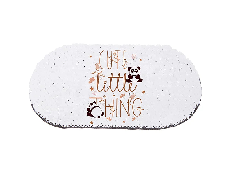 Sublimation Flip Sequins Adhesive (Oval,Red W/ White)