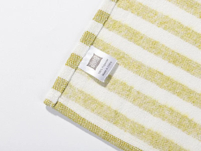 Sublimation Blanks Linen Table Mat(35.5*50cm, Beige and Light Green Stripe)