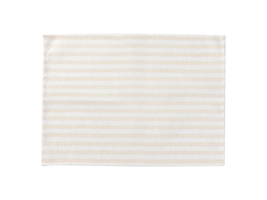 Sublimation Blanks Linen Table Mat(35.5*50cm, Beige and Light Yellow Stripe)