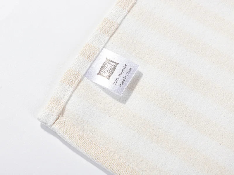 Sublimation Blanks Linen Table Mat(35.5*50cm, Beige and Light Yellow Stripe)