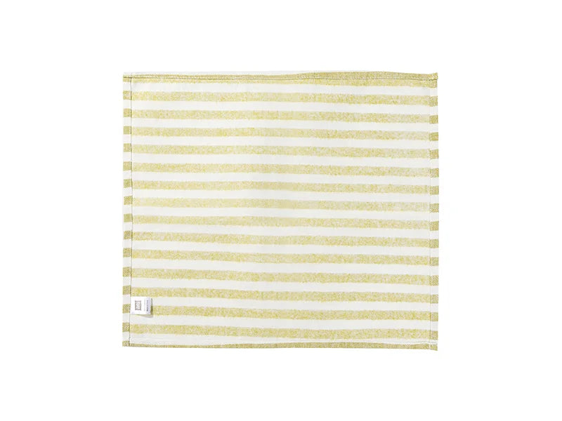 Sublimation Blanks Linen Table Mat(40*45cm, Beige and Light Green Stripe)