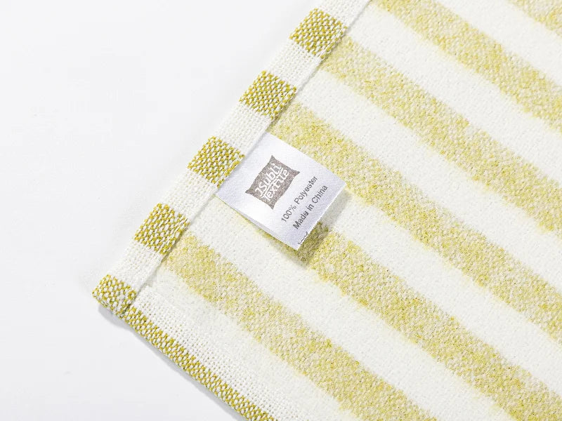 Sublimation Blanks Linen Table Mat(40*45cm, Beige and Light Green Stripe)