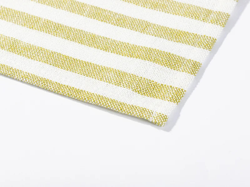 Sublimation Blanks Linen Table Mat(40*45cm, Beige and Light Green Stripe)