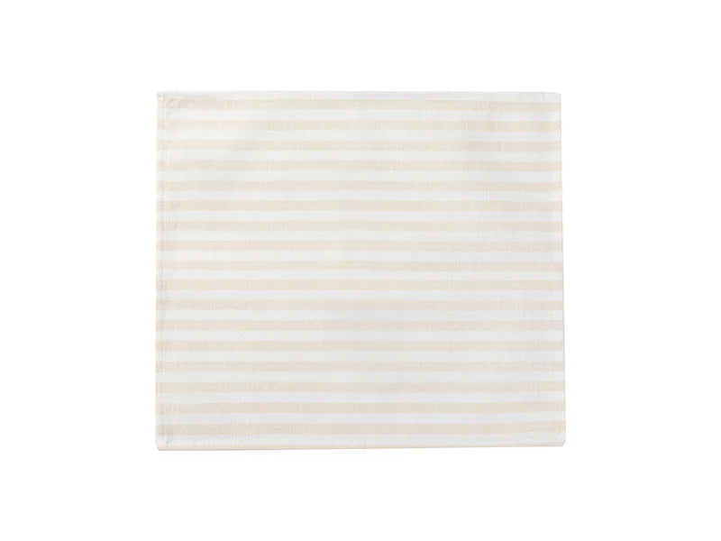 Sublimation Blanks Linen Table Mat(40*45cm, Beige and Light Yellow Stripe)