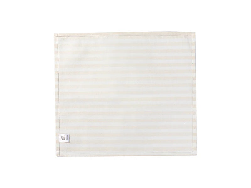 Sublimation Blanks Linen Table Mat(40*45cm, Beige and Light Yellow Stripe)