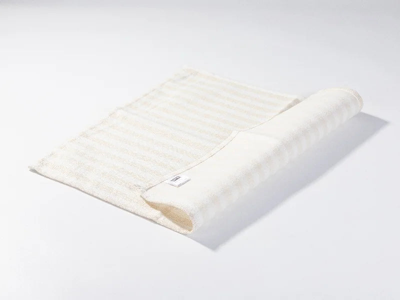 Sublimation Blanks Linen Table Mat(40*45cm, Beige and Light Yellow Stripe)