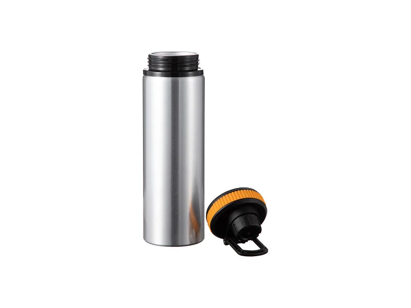 Sublimation Blanks 28oz/850ml Alu Water Bottle with Yellow Cap(Silver)