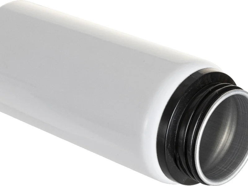 Sublimation Blanks 20oz/600ml White Aluminium Bottle w/ Black Portable Flip Lid