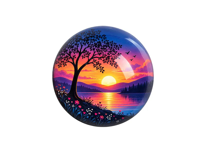 Sublimation Dome Crystal Paperweight φ8cm