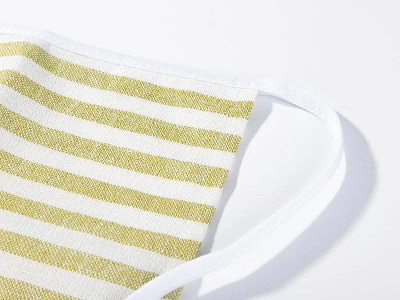 Sublimation Blanks Adult Linen Waist Apron(41*60cm, Beige and Light Green)