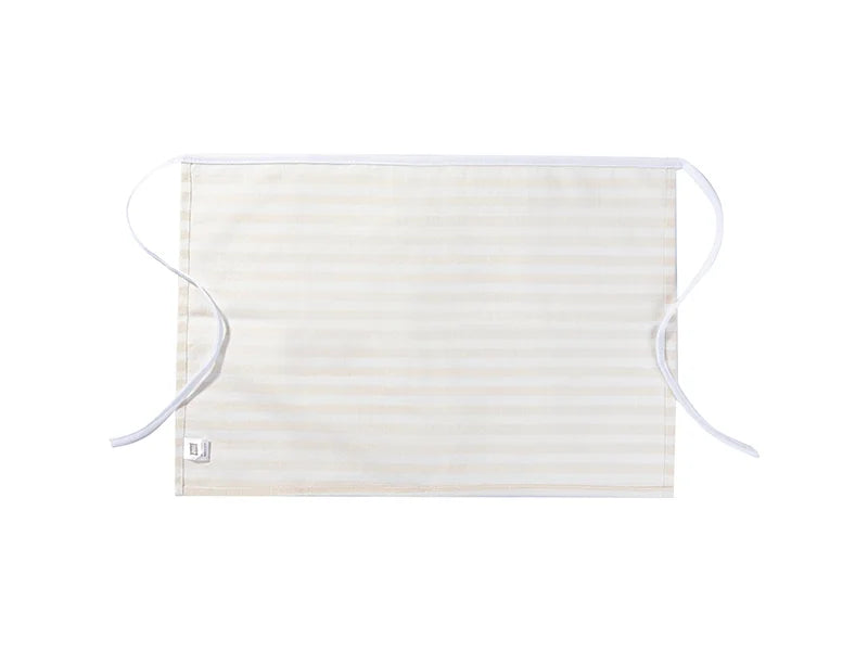 Sublimation Blanks Adult Linen Waist Apron(41*60cm, Beige and Light Yellow Stripe)