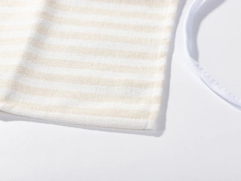 Sublimation Blanks Adult Linen Waist Apron(41*60cm, Beige and Light Yellow Stripe)