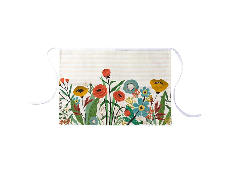 Sublimation Blanks Adult Linen Waist Apron(41*60cm, Beige and Light Yellow Stripe)