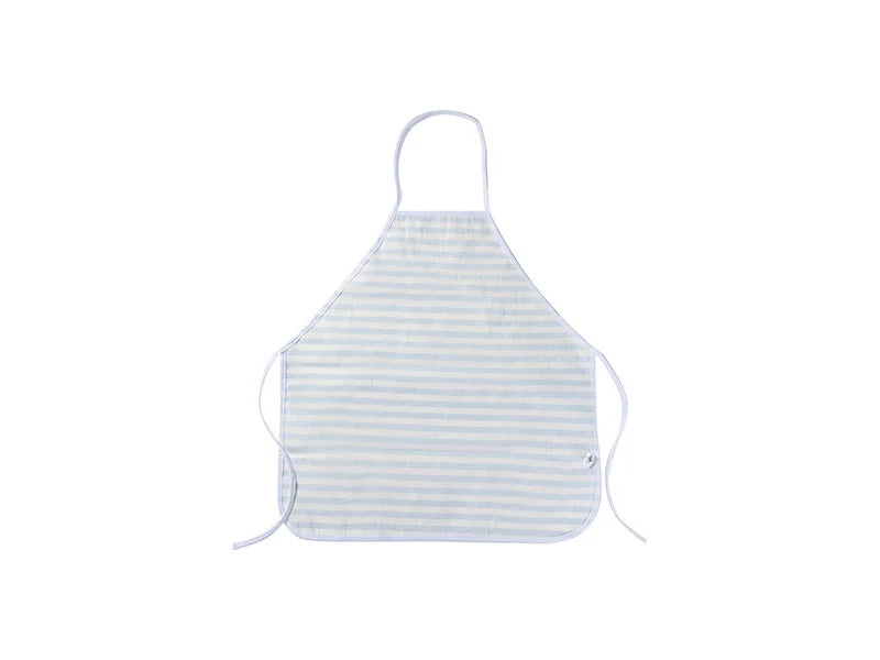 Sublimation Blanks linen Apron (69*72cm, Beige and Light Blue Stripe)