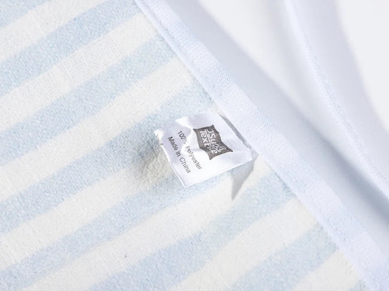 Sublimation Blanks linen Apron (69*72cm, Beige and Light Blue Stripe)