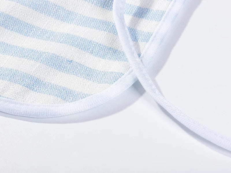 Sublimation Blanks linen Apron (69*72cm, Beige and Light Blue Stripe)