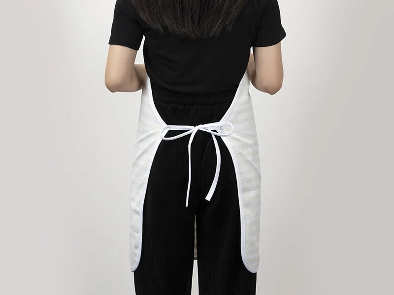 Sublimation Blanks linen Apron (69*72cm, Beige and Light Yellow Stripe)