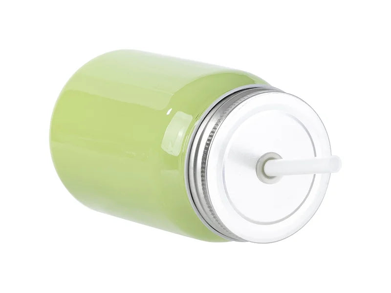 Sublimation Blanks 15oz/450ml Full Color Mason Jar no Handle (Green)