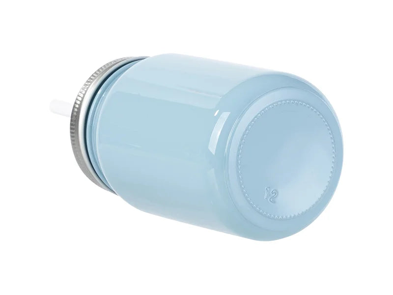 Sublimation Blanks 15oz/450ml Full Color Mason Jar no Handle (Light Blue)