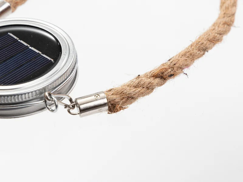 Rope and lron Ring for 15oz Mason Jar