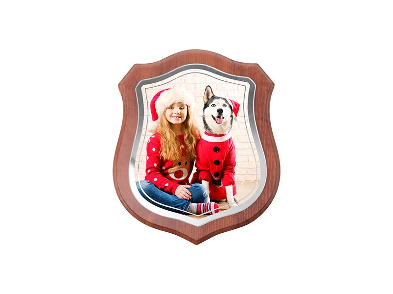 Sublimation Maroon Plaque w/ Glass