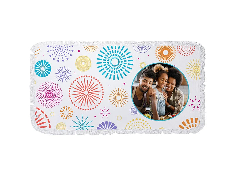 Sublimation Blanks Microfiber Tassel Towel(76*152cm/30inch*60inch)