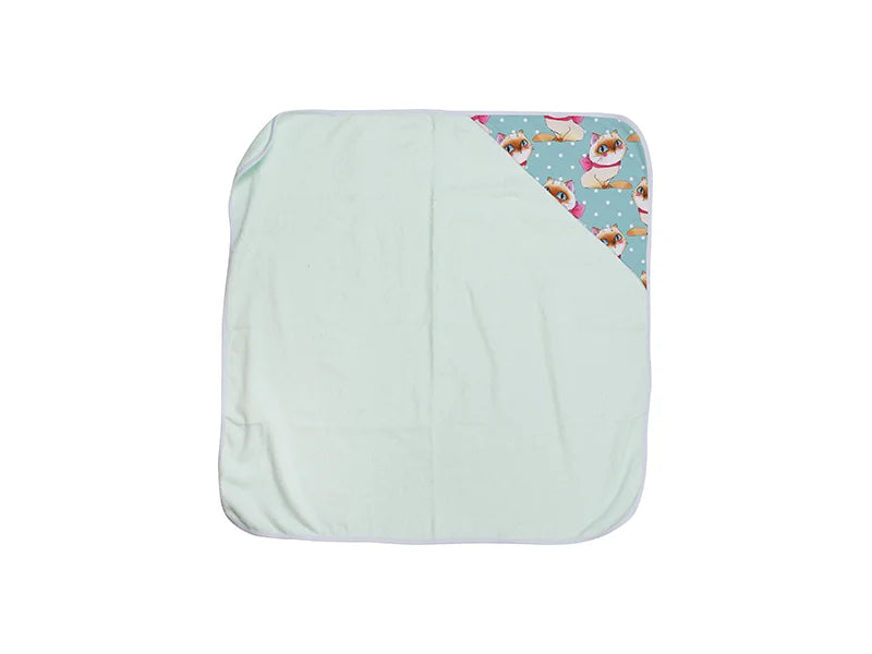 Sublimation Baby Hooded Towel (80*80, Light Green)