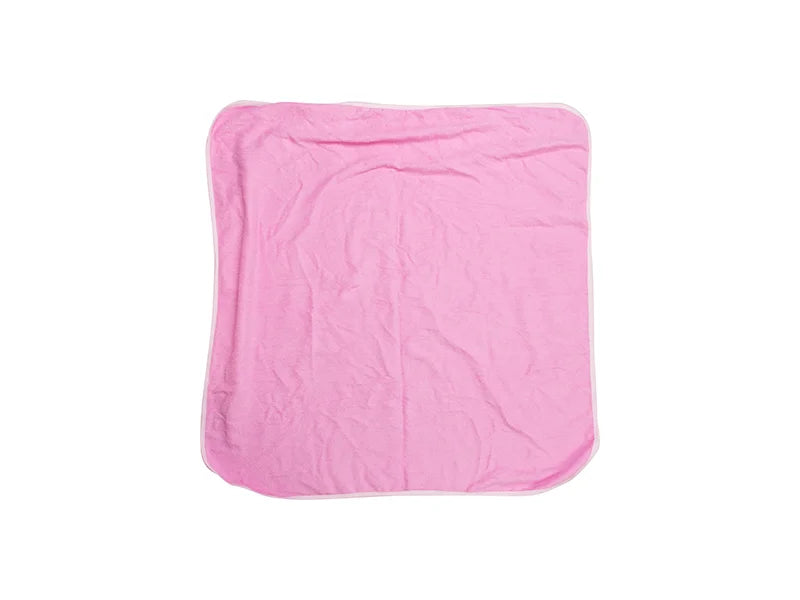 Sublimation Baby Hooded Towel (80*80, Rose Red)