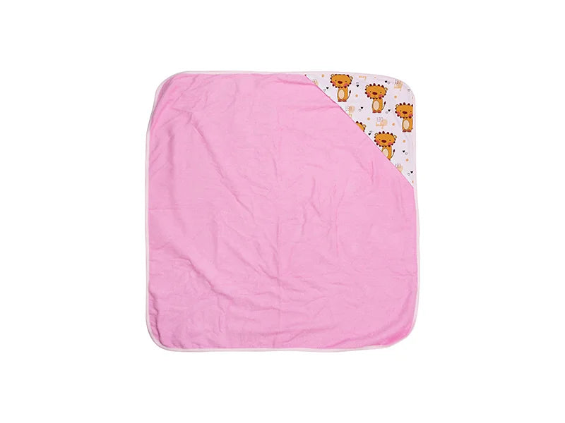 Sublimation Baby Hooded Towel (80*80, Rose Red)