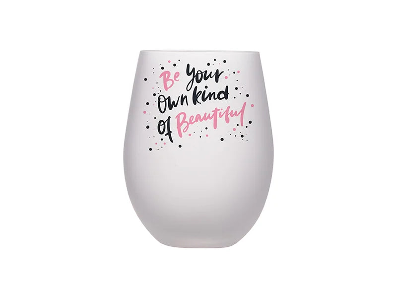Sublimation 17oz/500ml Stemless Wine Glass (Frosted)