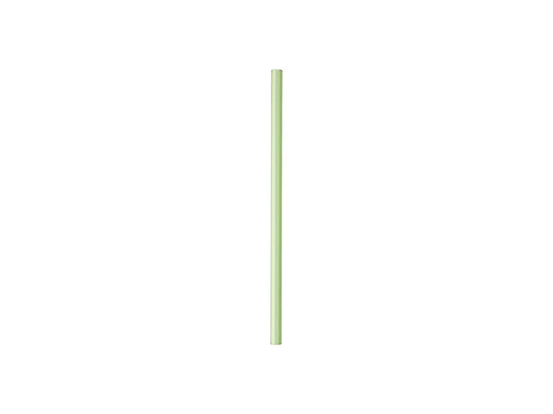 20cm Straight Green Glass Straw