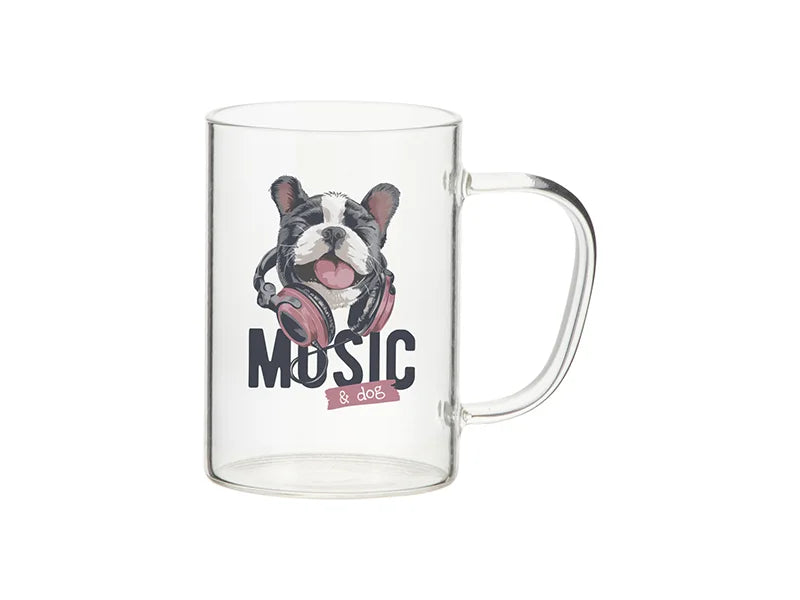 Sublimation 12oz/360ml Glass Mug(Clear)