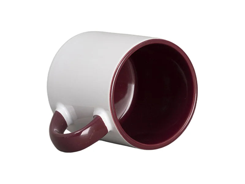 Sublimation 6oz Inner Rim Color Mug (Maroon)