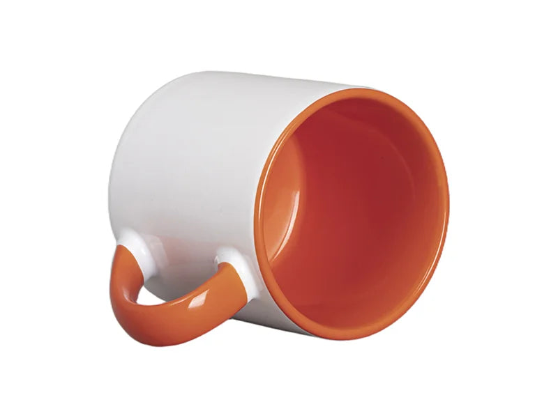 Sublimation 6oz Inner Rim Color Mug (Orange)