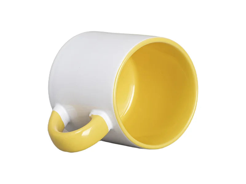Sublimation 6oz Inner Rim Color Mug (Yellow)