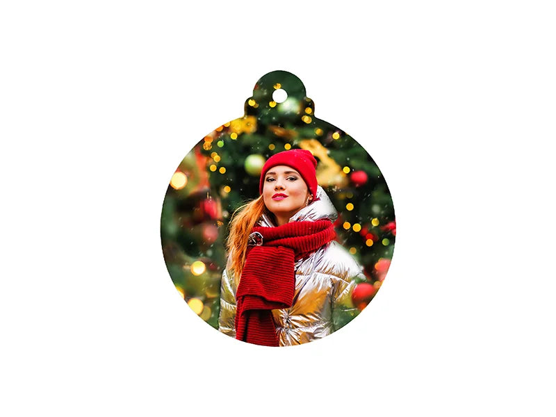 UV Bisque Ceramic Ornament (RND shape,8*7cm)