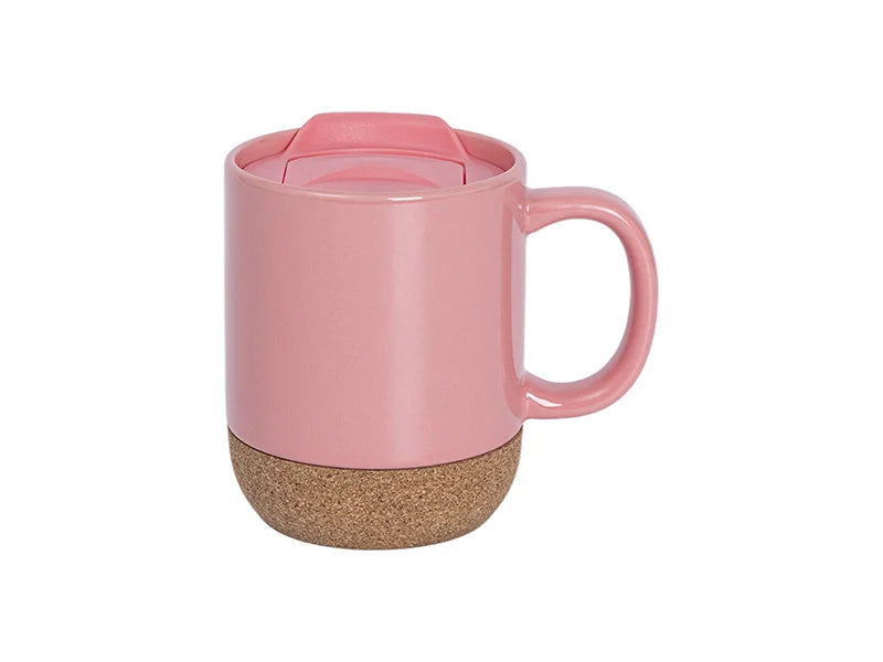 Sublimation 14oz/420ml Ceramic Cork Bottom Coaster Mug