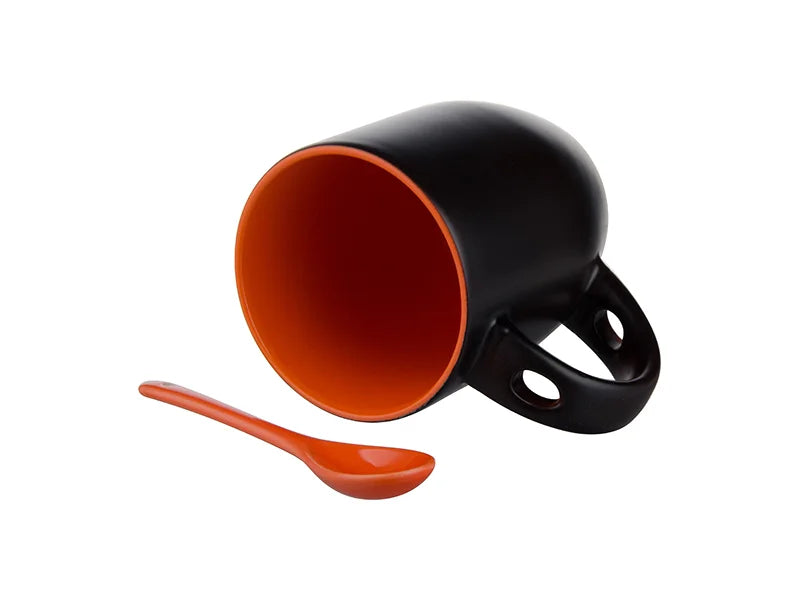 Sublimation 11oz Changing Color Spoon Mug (Orange)