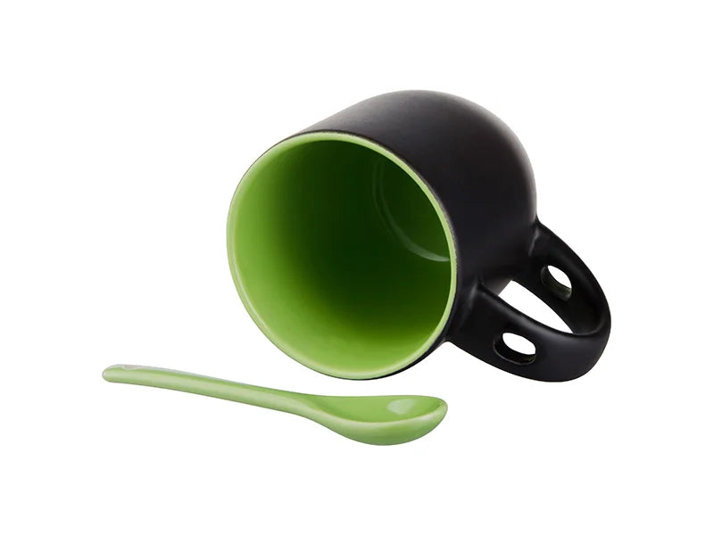 Sublimation 11oz Changing Color Spoon Mug(Light Green)