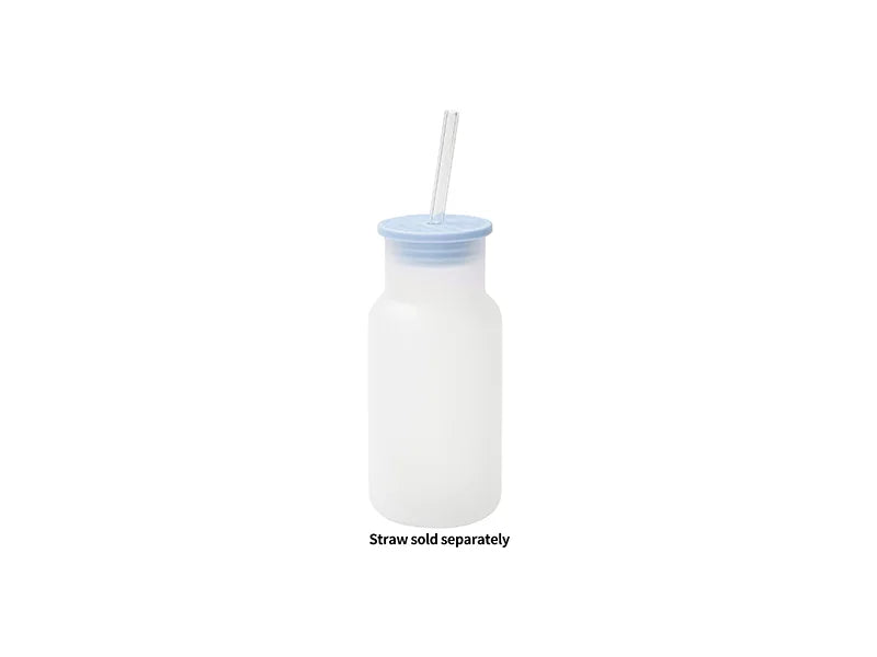Sublimation Blanks 18oz/550ml Clear Glass Tumbler w/ Lid