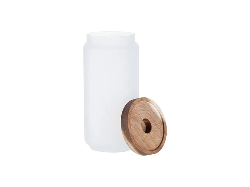 Sublimation Blanks 950ml Glass Storage Jar w/ Wood Lid