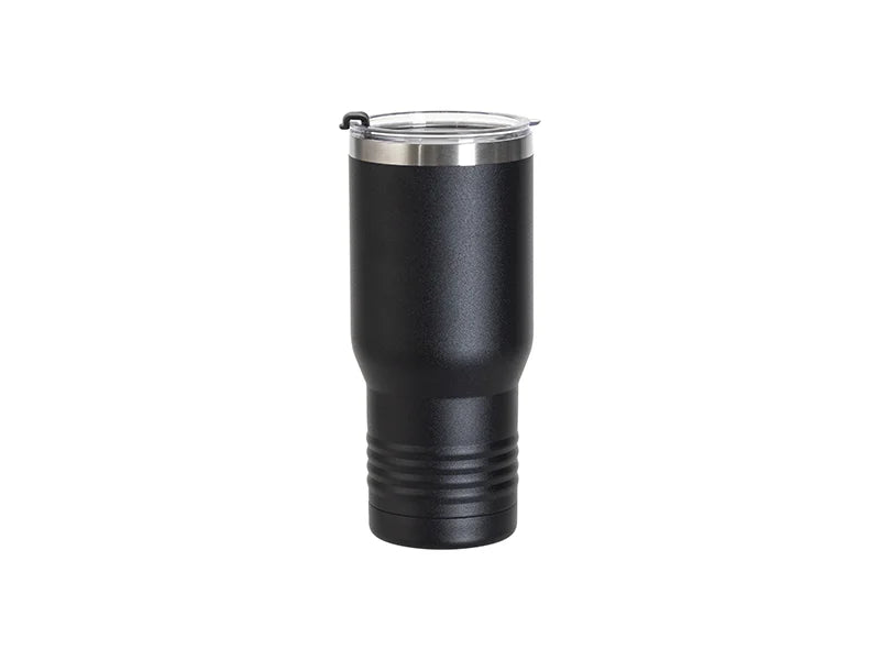 Engraving Blanks 22oz/650ml Powder Coated Ringneck Grip Stainlee Steel Tumbler(Black)