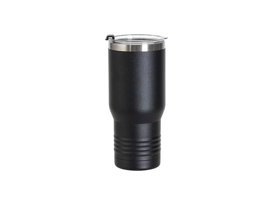 Engraving Blanks 22oz/650ml Powder Coated Ringneck Grip Stainlee Steel Tumbler(Black)
