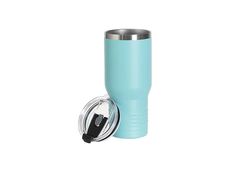 Engraving Blanks 22oz/650ml Powder Coated Ringneck Grip Stainlee Steel Tumbler (Mint Green)
