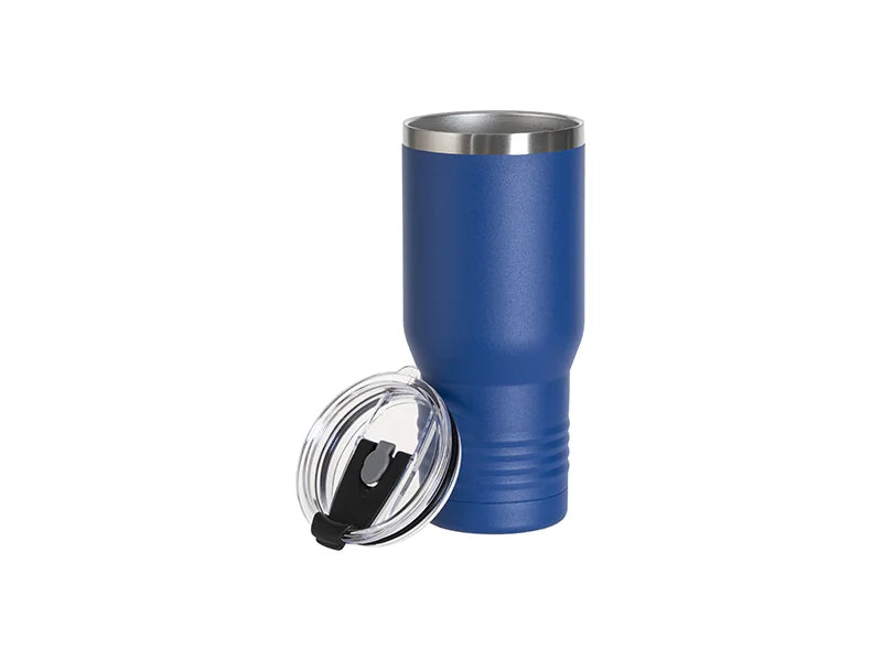 Engraving Blanks 22oz/650ml Powder Coated Ringneck Grip Stainlee Steel Tumbler (Royal Blue)