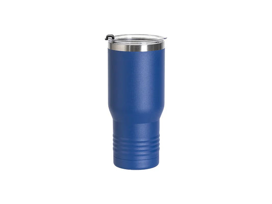 Engraving Blanks 22oz/650ml Powder Coated Ringneck Grip Stainlee Steel Tumbler (Royal Blue)