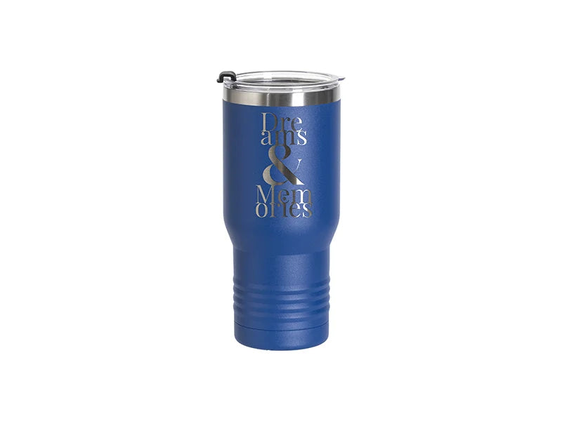 Engraving Blanks 22oz/650ml Powder Coated Ringneck Grip Stainlee Steel Tumbler (Royal Blue)