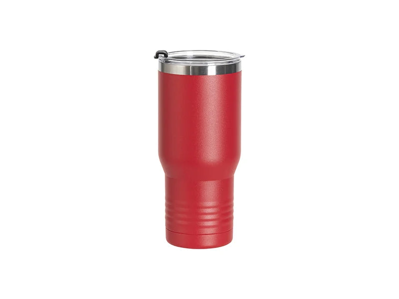 Engraving Blanks 22oz/650ml Powder Coated Ringneck Grip Stainlee Steel Tumbler(Red)
