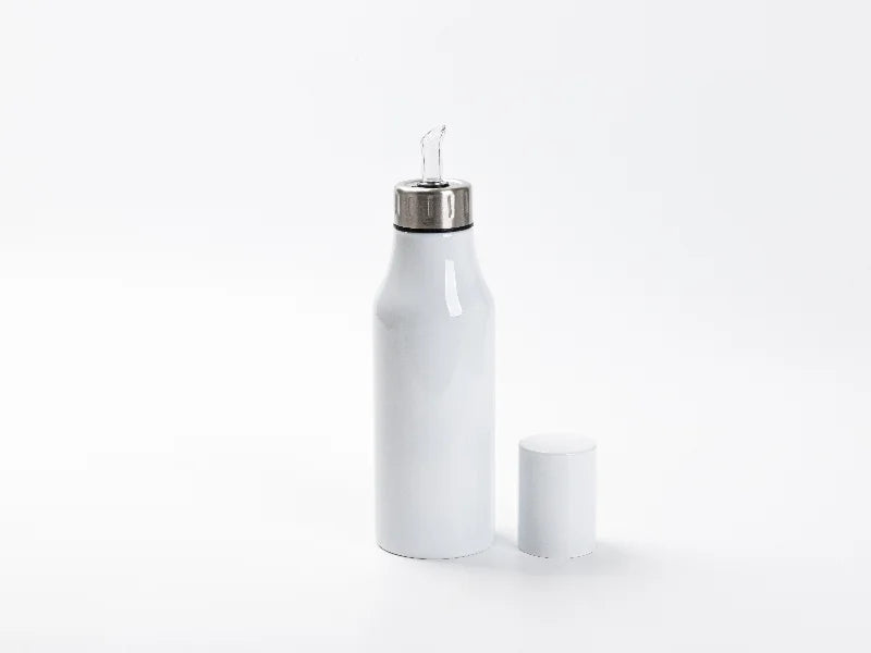 25oz/750ml Sublimation Blanks Stainless Steel Oil Dispenser (White)